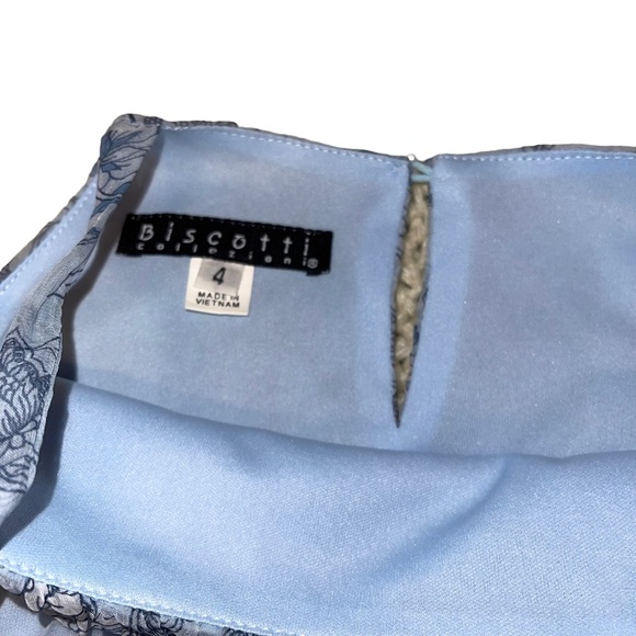 Biscotti Collection Little Girls Dress Floral Rosettes Sheer Lined Summer Dress - Picture 5 of 6